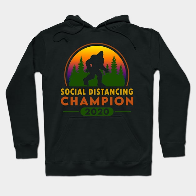 Social Distancing Champ Hoodie by ZombieGirl01